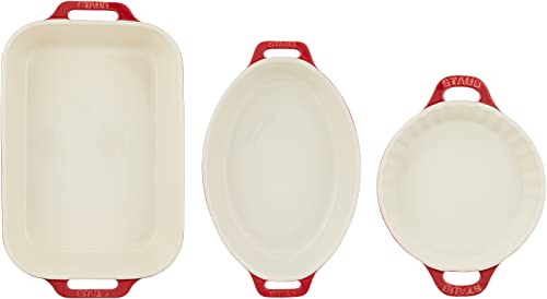 3pc Ceramic Baking Dish Set M8879