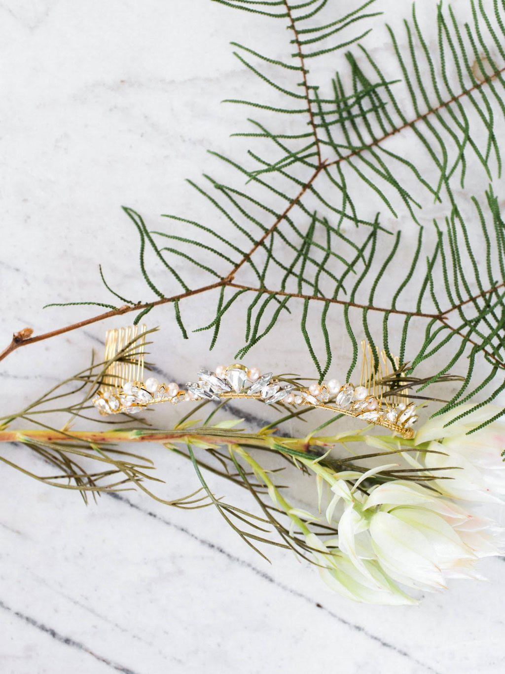 Crystal Pearl Bridal Comb O8966