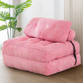 Pink Folding Sofa Bed with Pillow R716350