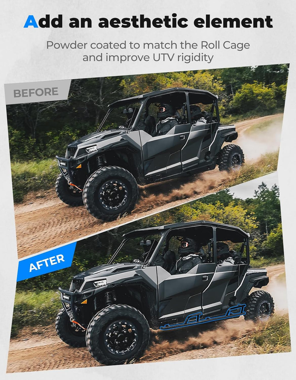 4 Seater Black Steel Side Bumper F917195