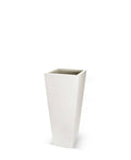 White Tapered Fiberstone Pot O248