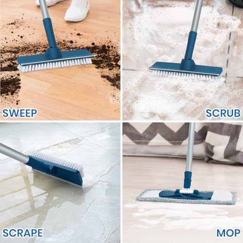 Collapsible Mop and Bucket Set with Washable Microfiber Mop D211