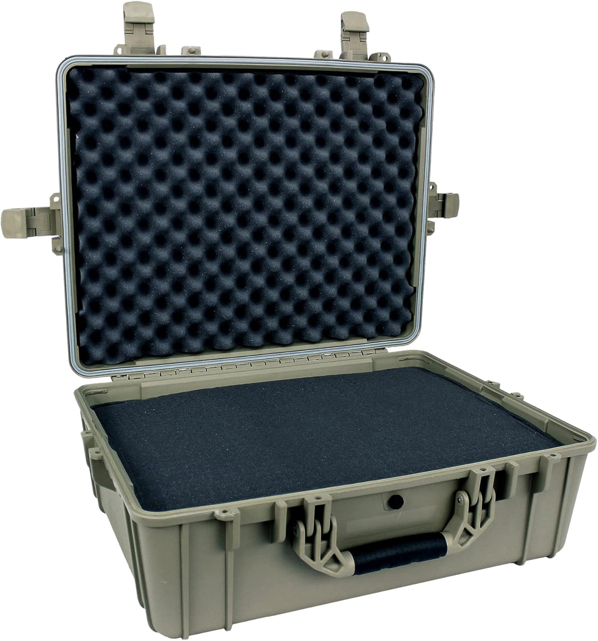 Black Waterproof Hardshell Dry Box Cargo Trunk Storage with Foam G411