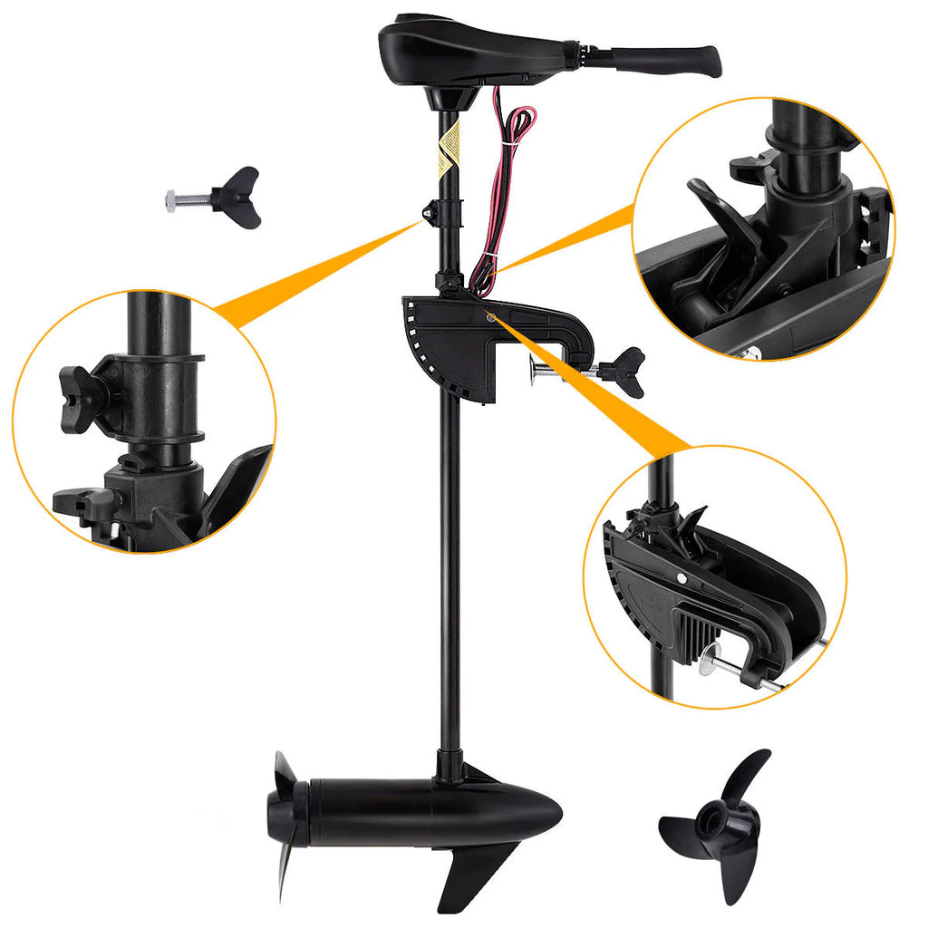 86lbs Freshwater Transom Mounted Trolling Motor 36 Shaft N272