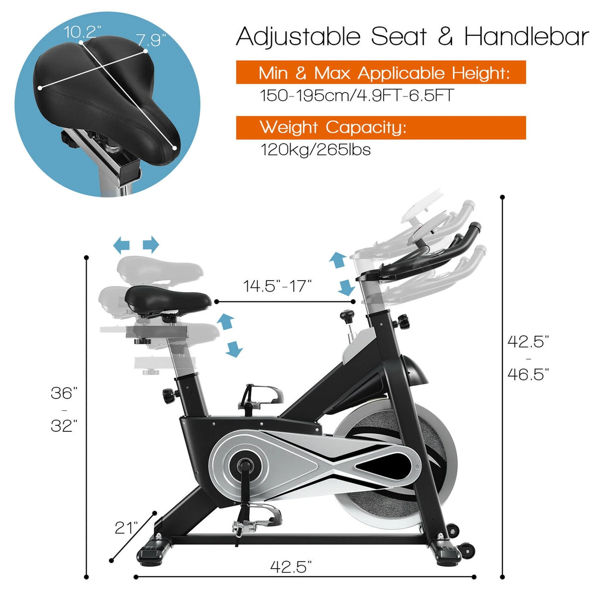 Stationary Exercise Bike X81351