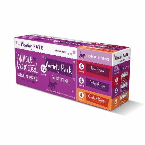 Grain Free Wet Kitten Food Pate Variety Pack G542392