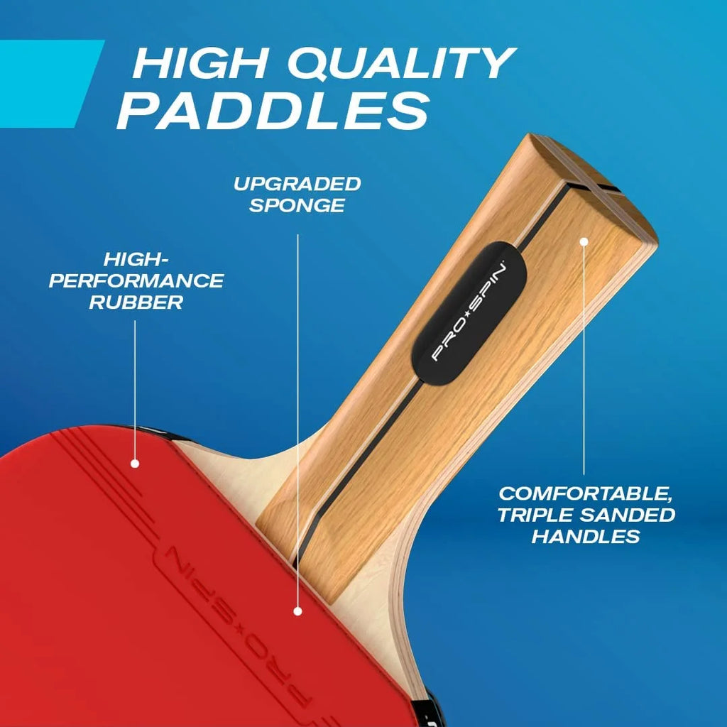 Portable Ping Pong Set with Retractable Net, Paddles F5562