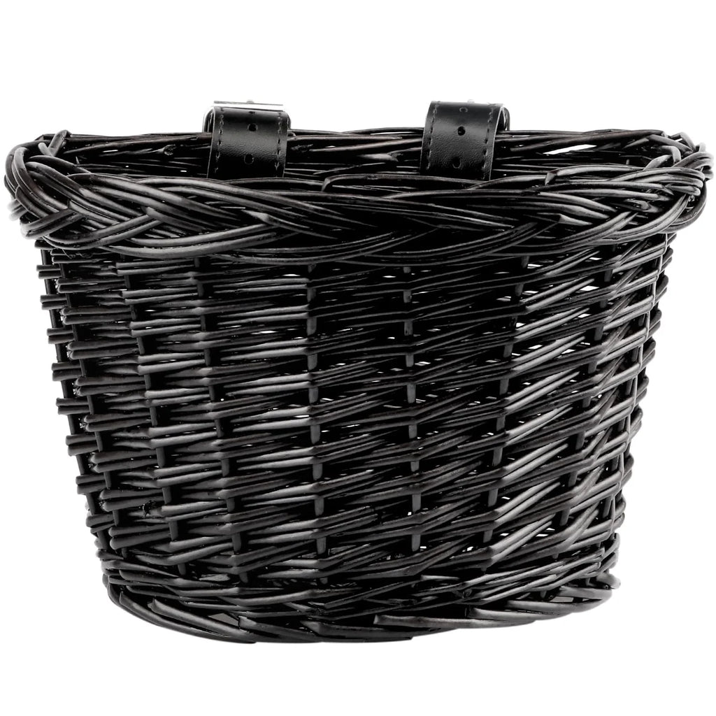 Black Wicker Kids Bike Basket F1015