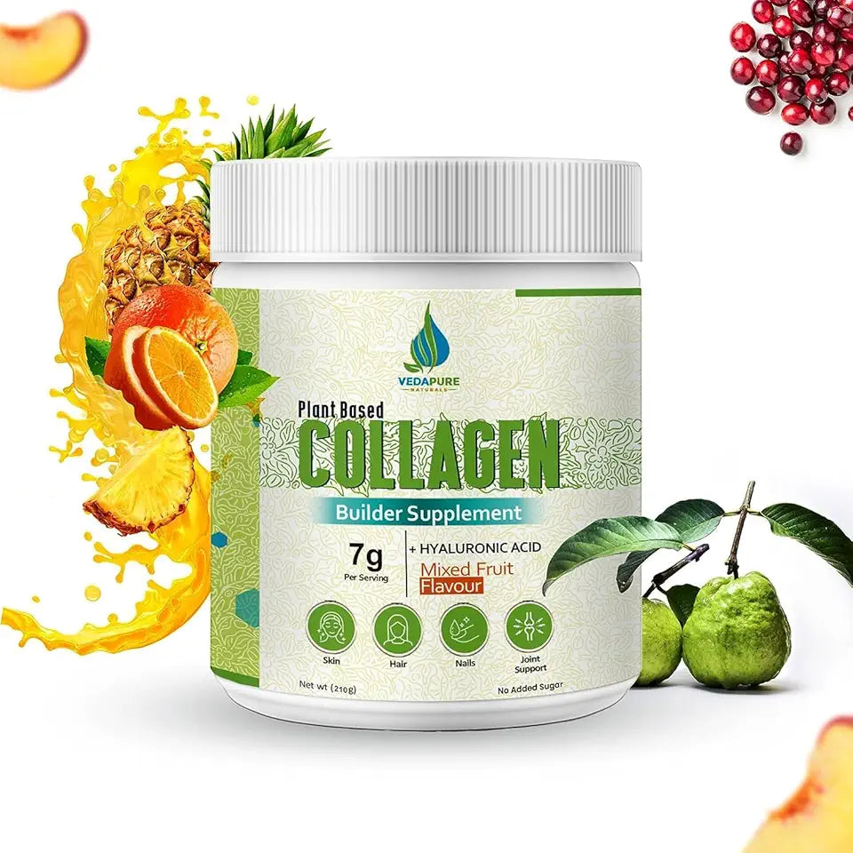 Mixed Fruit Collagen Powder with Hyaluronic Acid, Biotin, Vitamin E & C, 210g W9615