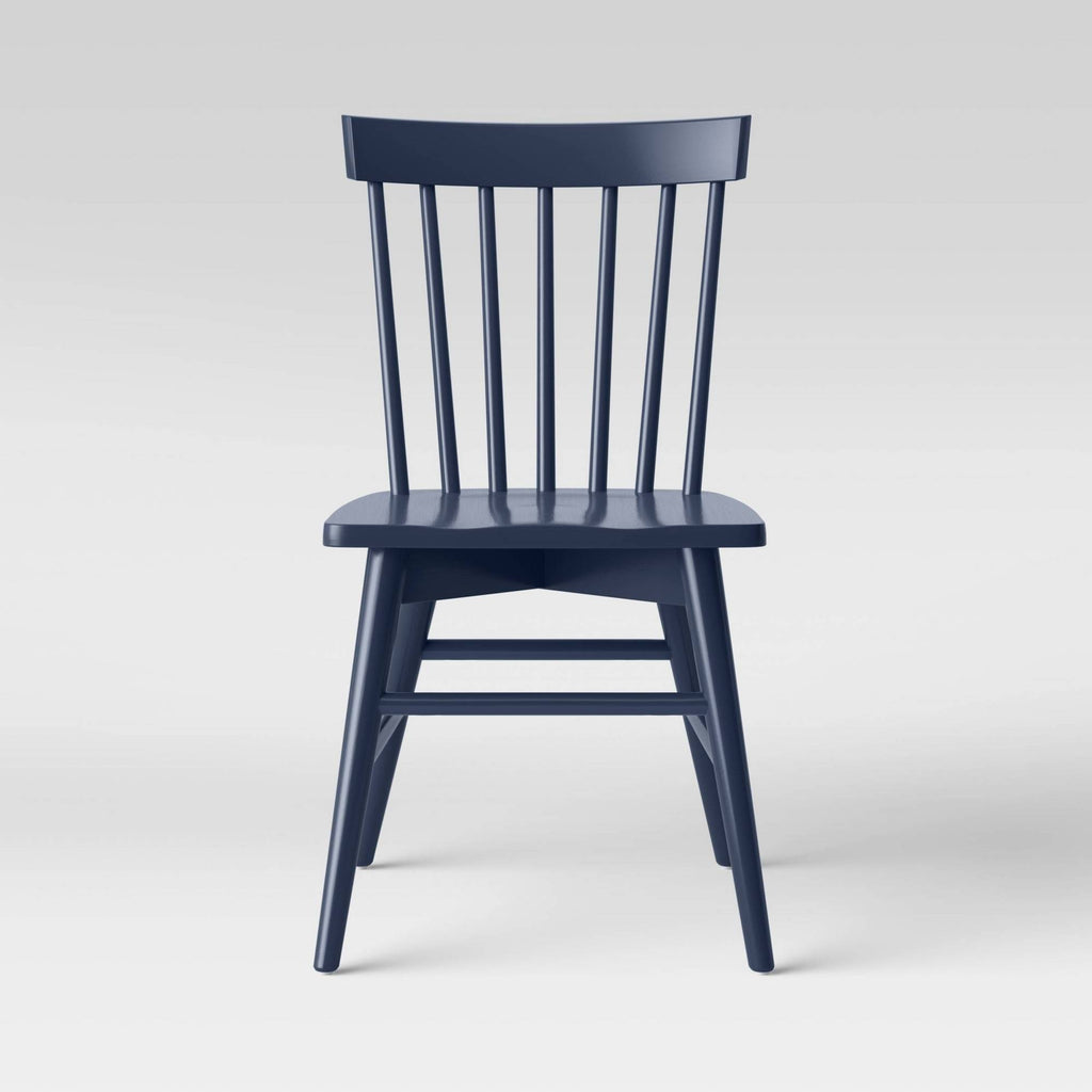 Set of 2 Dark Blue Windsor Dining Chair S20071