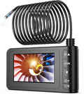 Industrial Endoscope 33FT, IP67 Waterproof 4.3 LCD Screen HD Snake Camera with 6 LED Lights, Semi-Rigid Cable B622