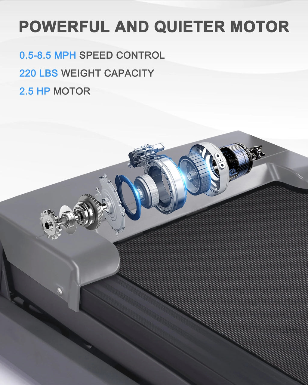Auto Treadmill with 12% and Bluetooth Speaker T905