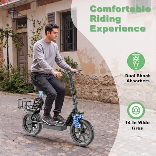 Electric Scooter with Dual Braking Dual Suspension X96357