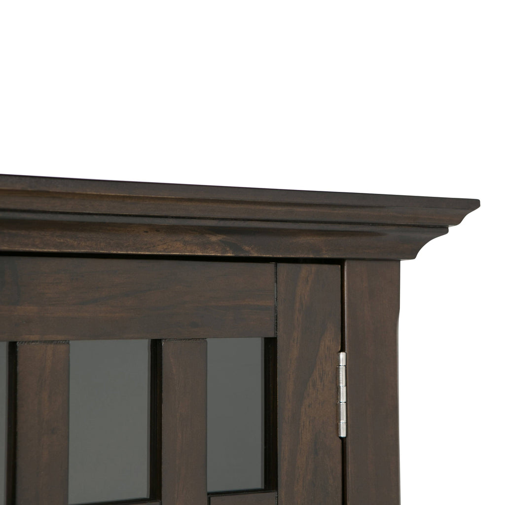 White Solid Wood Low Storage Media Cabinet X354380