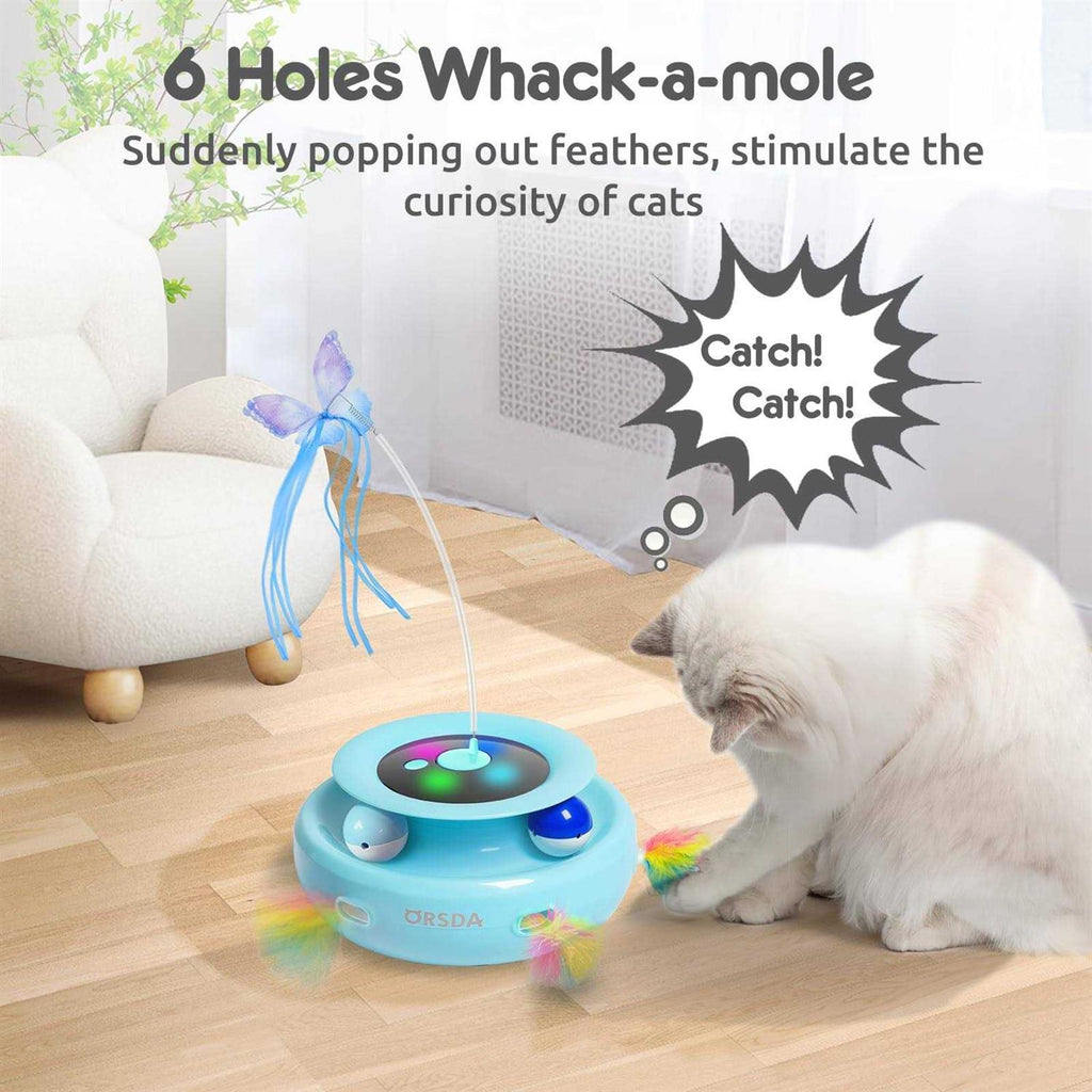 3-in-1 Rechargeable Interactive Cat Toys A876