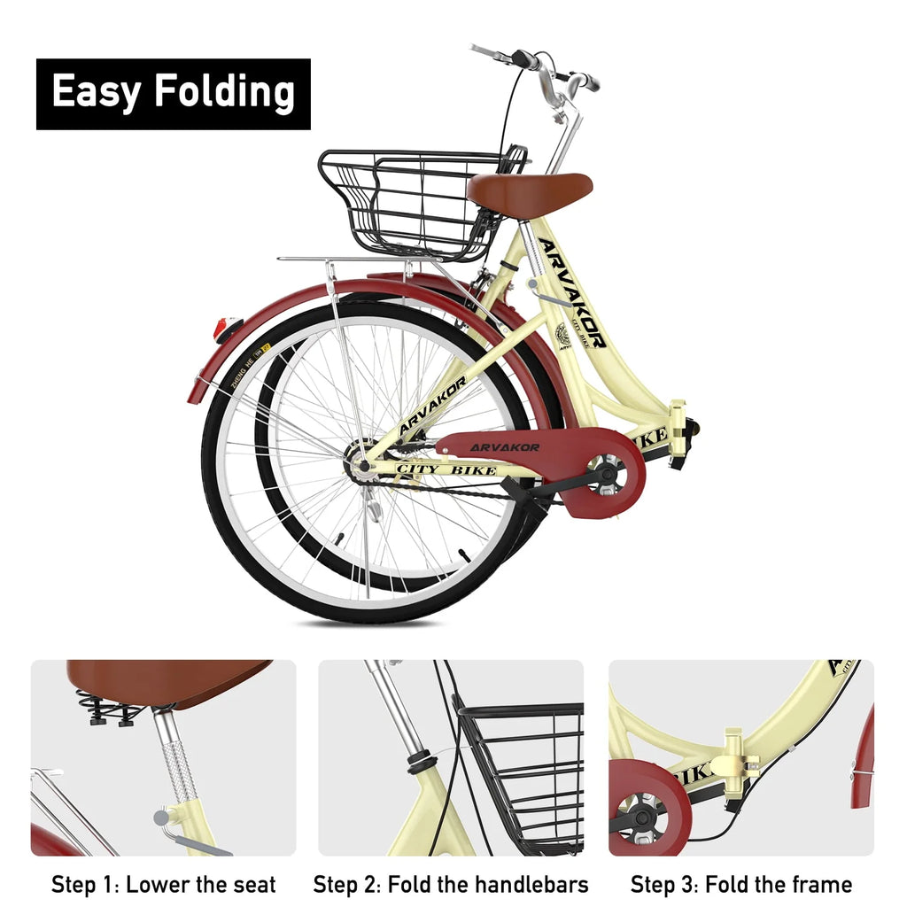 26 Inch White Cruiser Bike S48141
