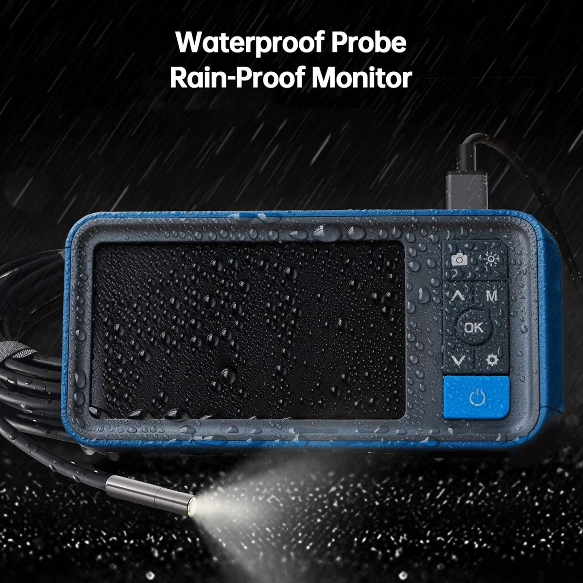 5.5mm Endoscope Borescope Inspection Camera with 4.5inch Screen Y5980