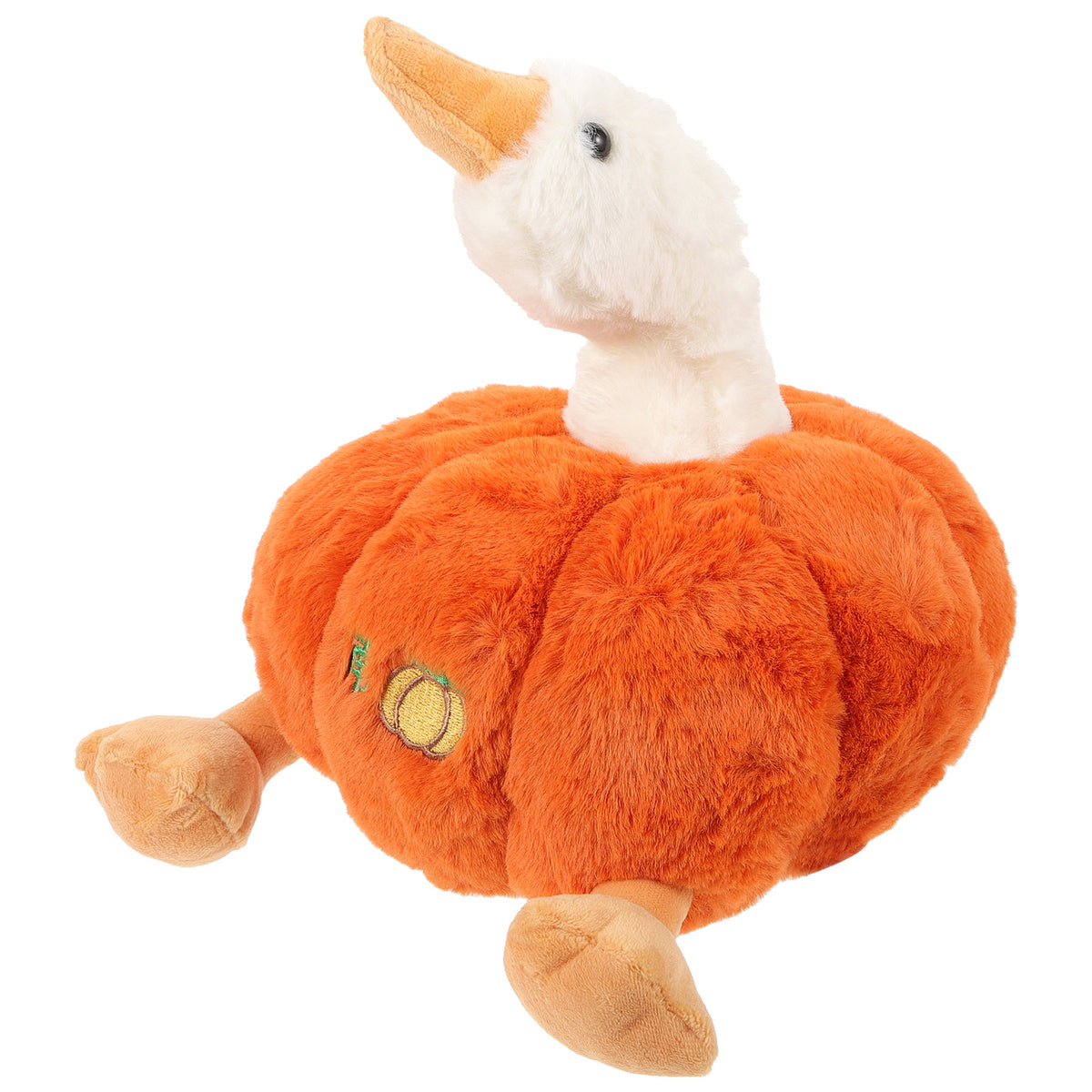 Plush Pumpkin Duck Stuffed Animal Doll G8040