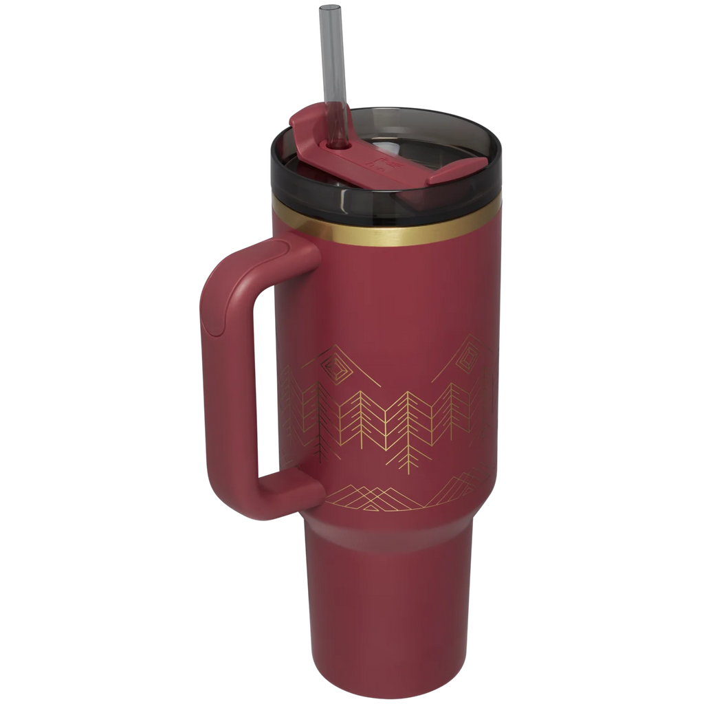 40oz Flowstate Tumbler Cranberry Winterscape G43534