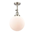 Brushed Satin Nickel Semi-Flush Mount Light C53686