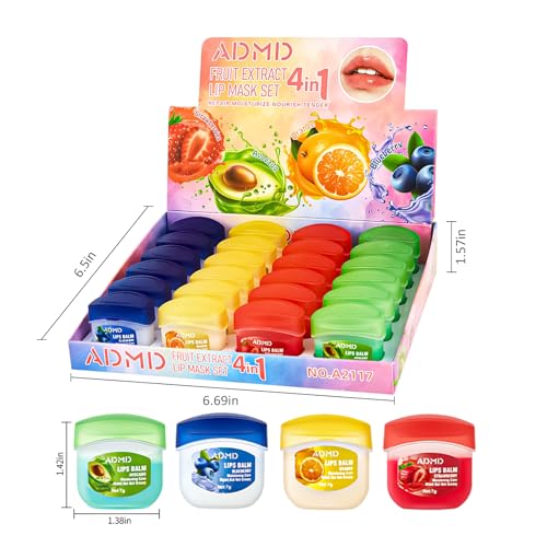 24 Lip Balm Fruit Flavor Set M4235