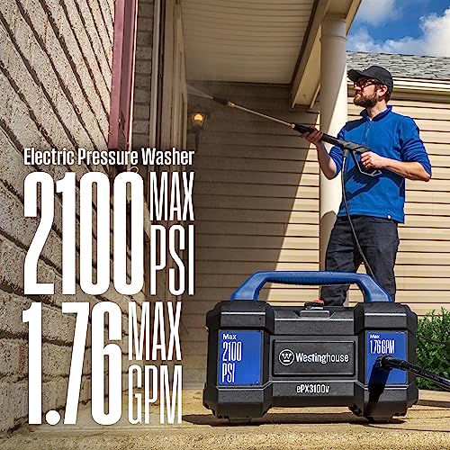 Electric Pressure Washer, 2100 Max PSI 1.76 Max GPM N1392