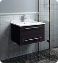 Espresso Wall Hung Bathroom Cabinet with Top and Undermount Sink O133