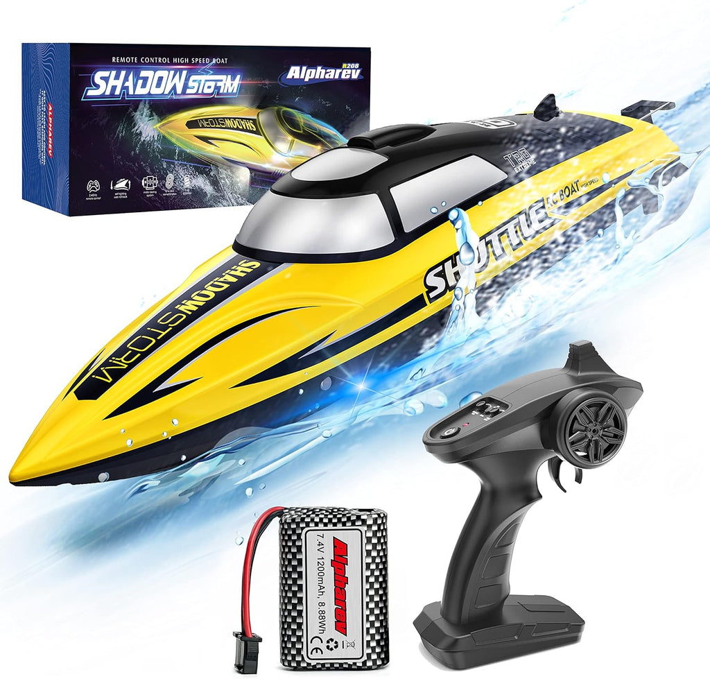 RC Boat with Case, 20+ MPH Remote Control Boat for Pools and Lakes G796