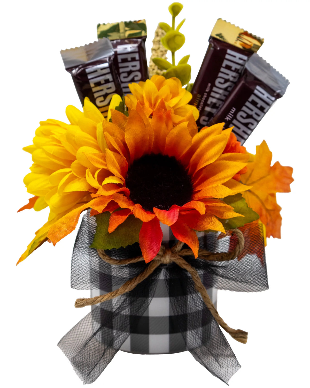 Miniature Fall Floral Candy Bouquet V3730