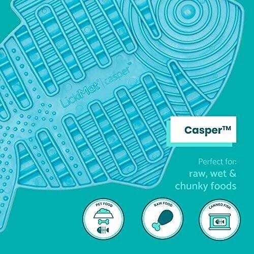 Fish-Shaped Cat Slow Feeders Lick Mat M36186