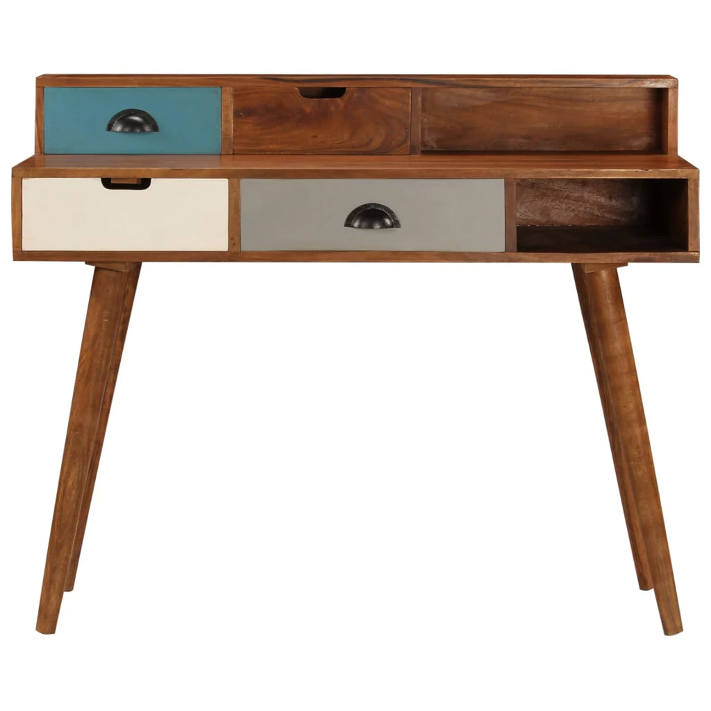 Acacia Wood Writing Desk with 4 Drawers L2095