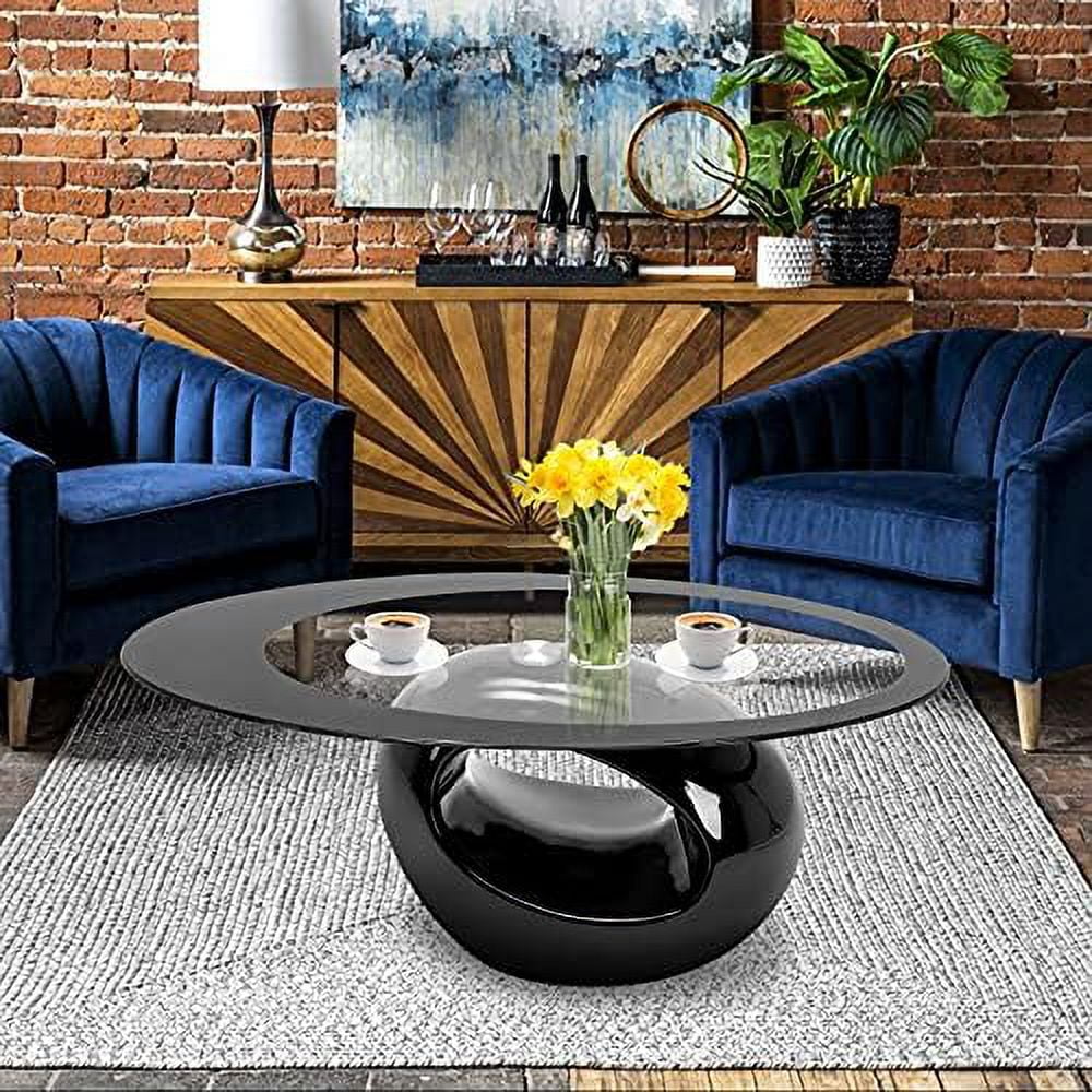 Contemporary Glass Coffee Table Set T9363