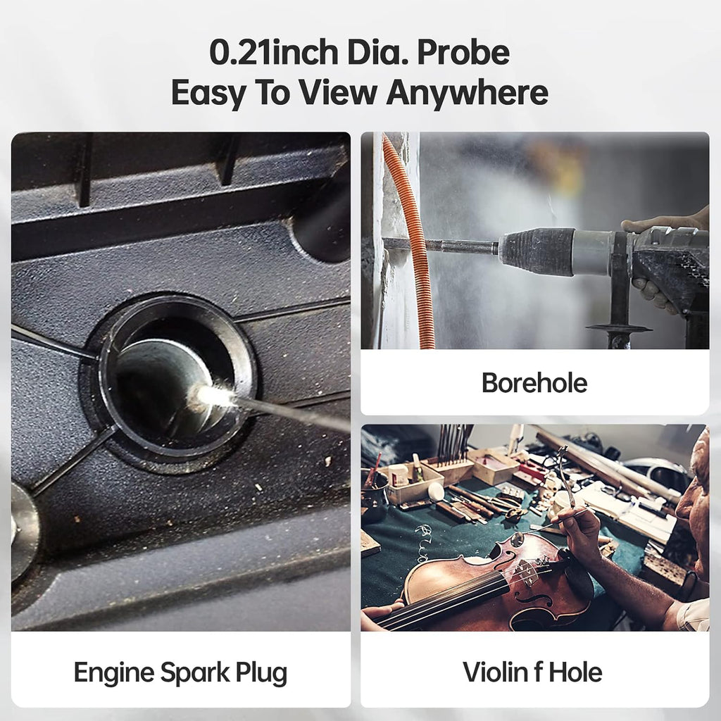 5.5mm Endoscope Borescope Inspection Camera with 4.5inch Screen Y5980