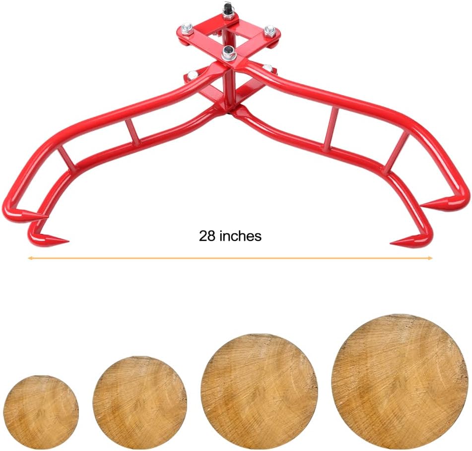 28" Heavy Duty Solid Steel Log Lifting Tongs V1747