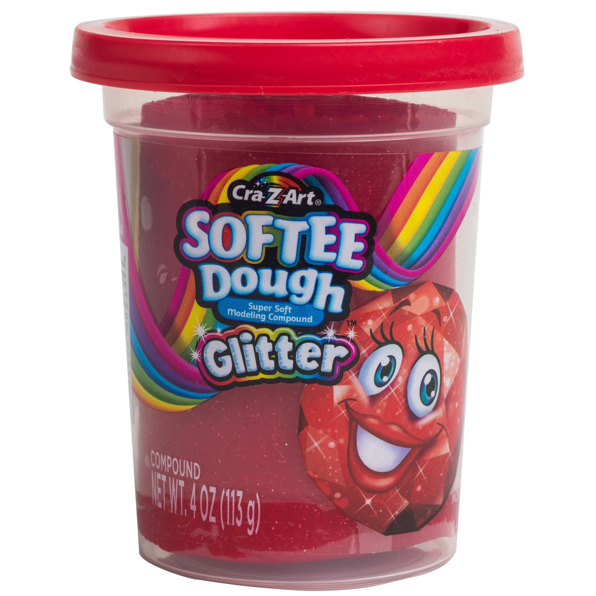 Scented Red Glitter Dough, 1 4oz Q8724