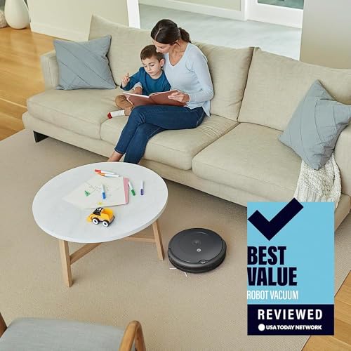 Robot Vacuum Wi-Fi Connectivity Self-Charging Charcoal Grey U64384