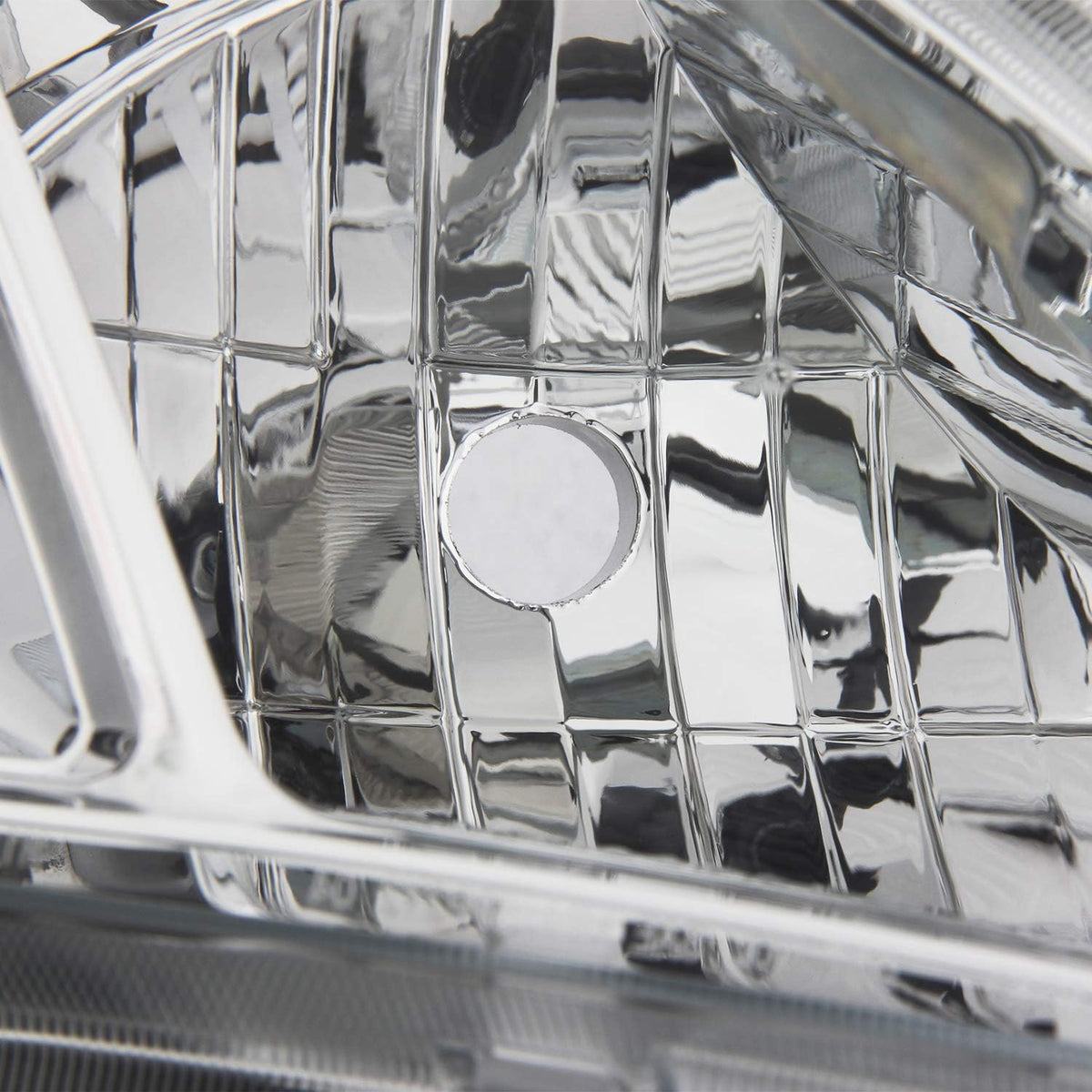 Projector Chrome Headlight Passenger Right Pack of 2 Q65197