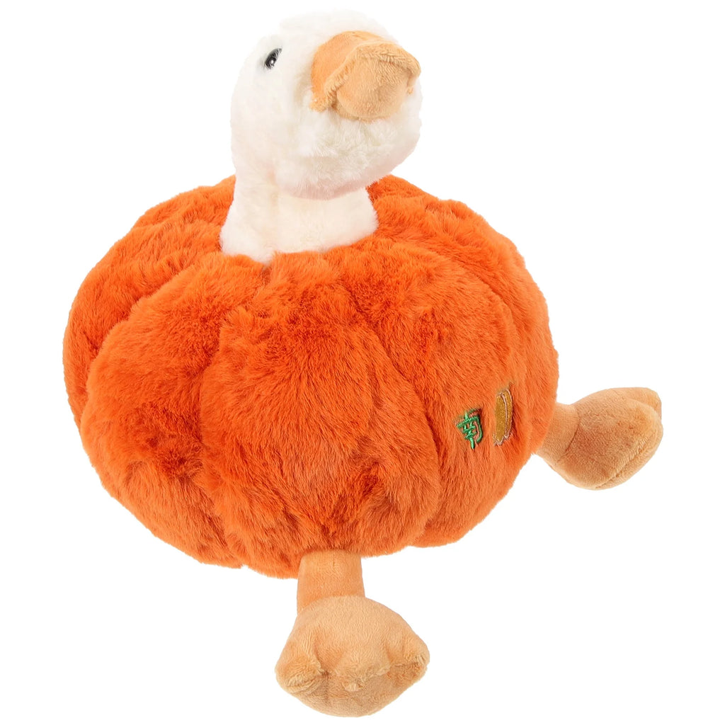 Plush Pumpkin Duck Stuffed Animal Doll G8040