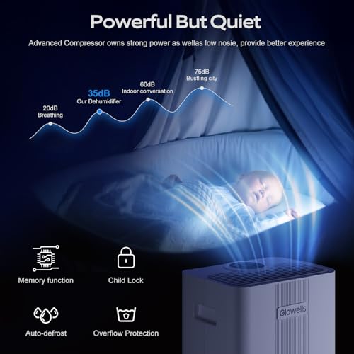 21 Pints Dehumidifier with Drain Hose H19362