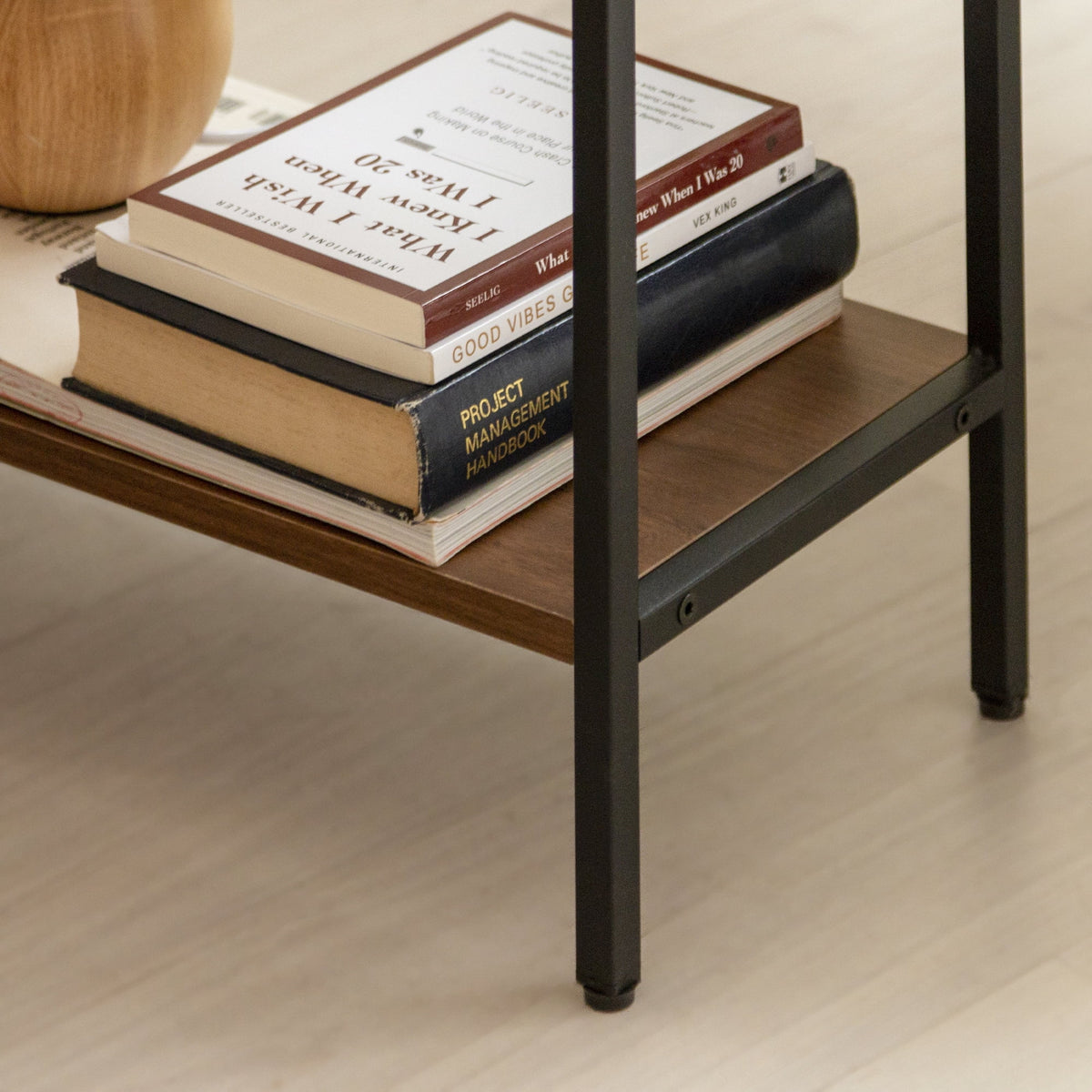 Narrow End Table with Storage and Built-In Outlets M4221
