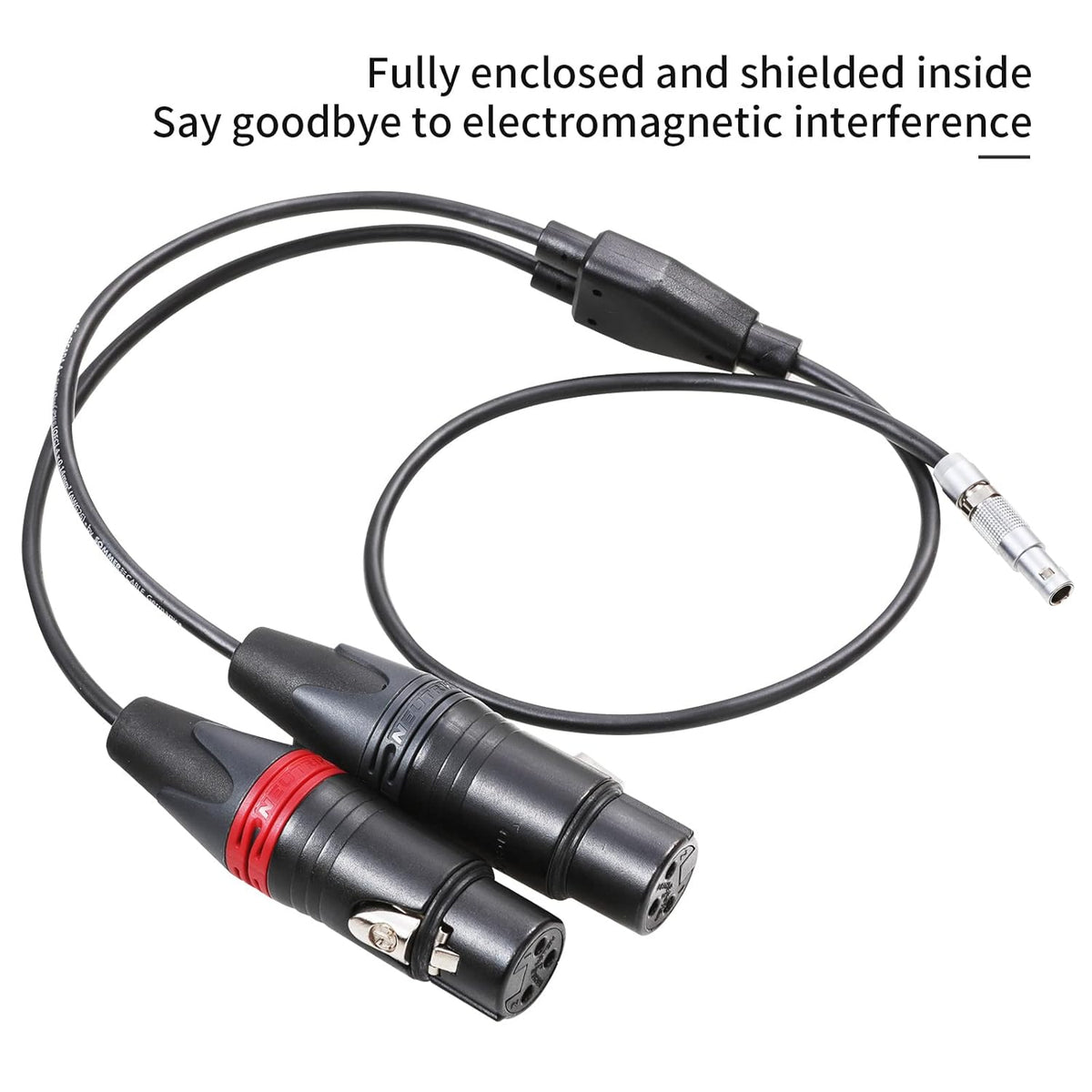 XLR 3 Pin Female to 5 Pin Male Dual Channel Audio Cable 15 inches Q764880
