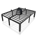 14 inch Full Size Bed Frame with Headboard Heavy Duty Steel Slats Q71197