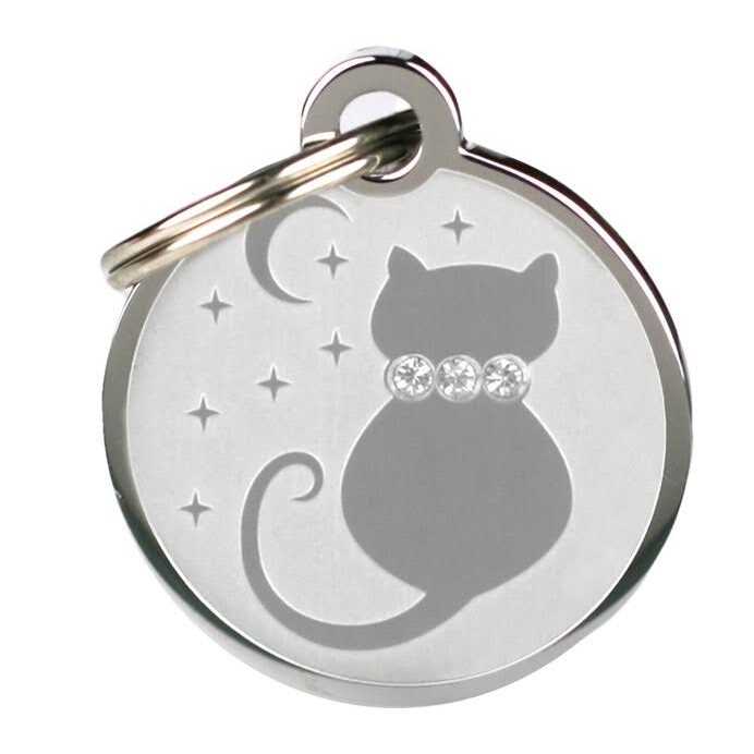 Crystal Cat Dog ID Tag V6380