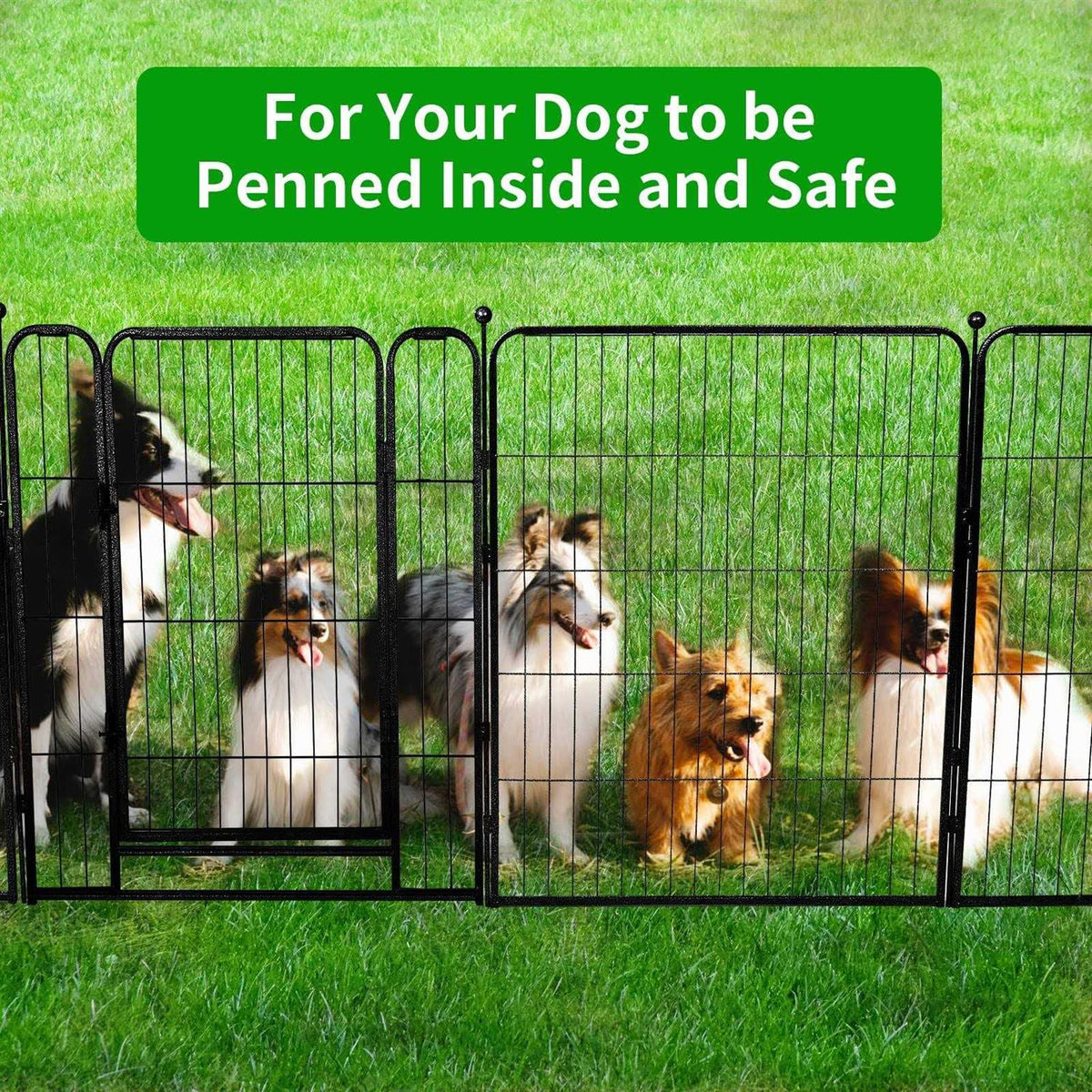 Heavy Duty Anti-Rust Dog Playpen with Doors G2918
