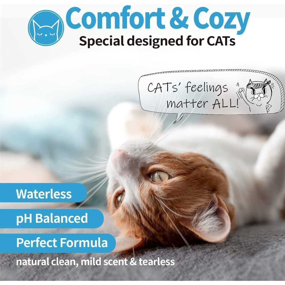 Waterless Cat Shampoo No Rinse Foam C244