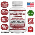 Blood Pressure Support Supplement 90 Capsules K879