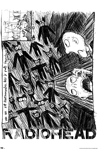 Radiohead Scribble Wall Poster 22.375" x 34" Unframed M584