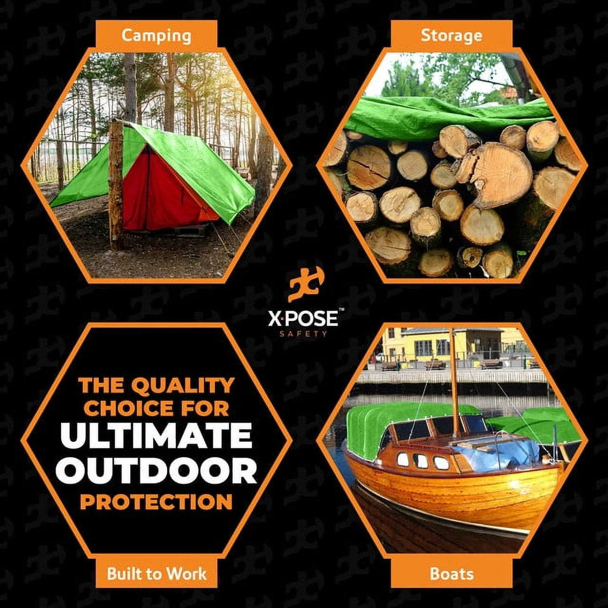 Blue 5' x 7' Waterproof Poly Tarp H962