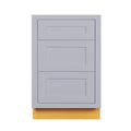 21 inch Wide 3 Drawer Light Gray Kitchen Cabinet P539207