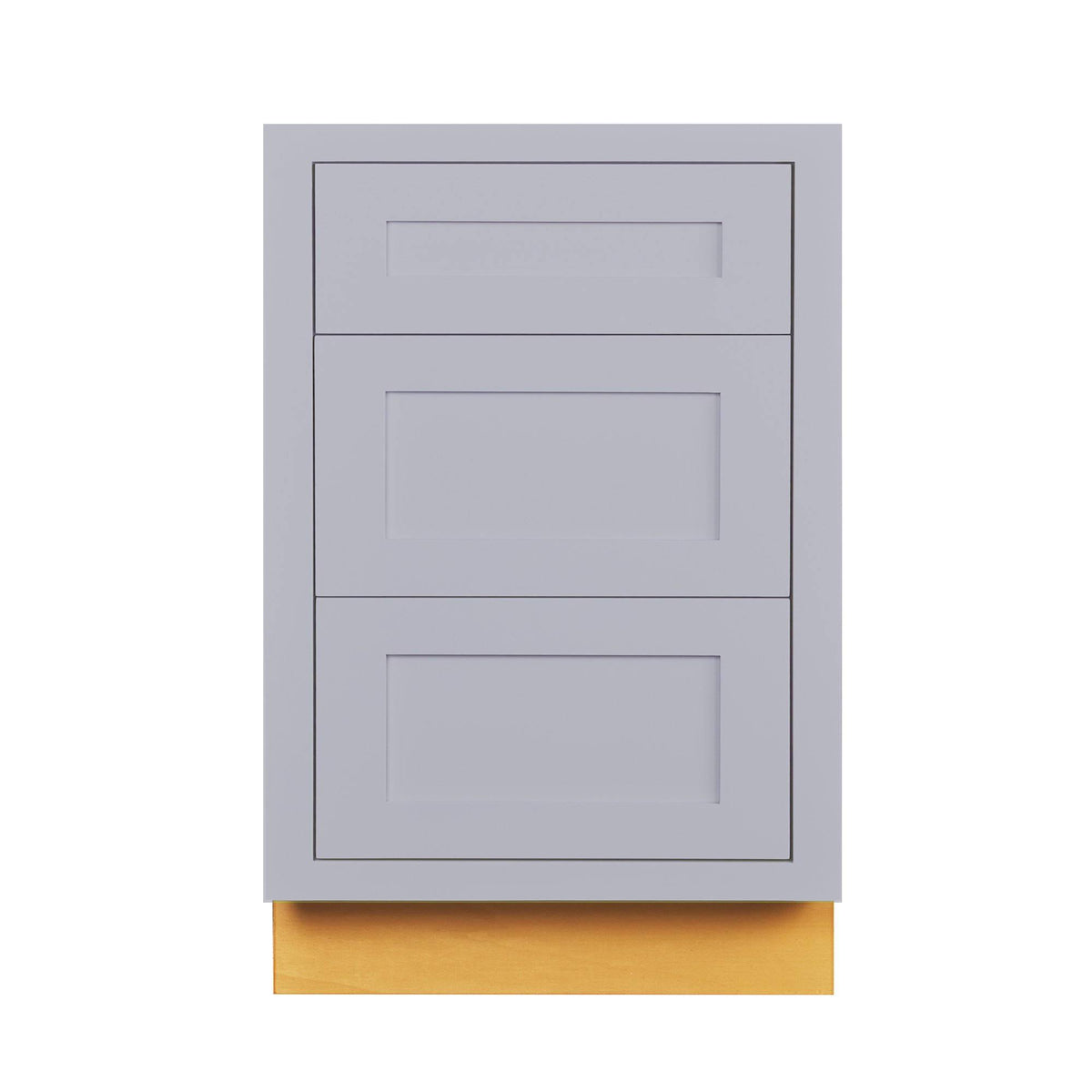 21 inch Wide 3 Drawer Light Gray Kitchen Cabinet P539207